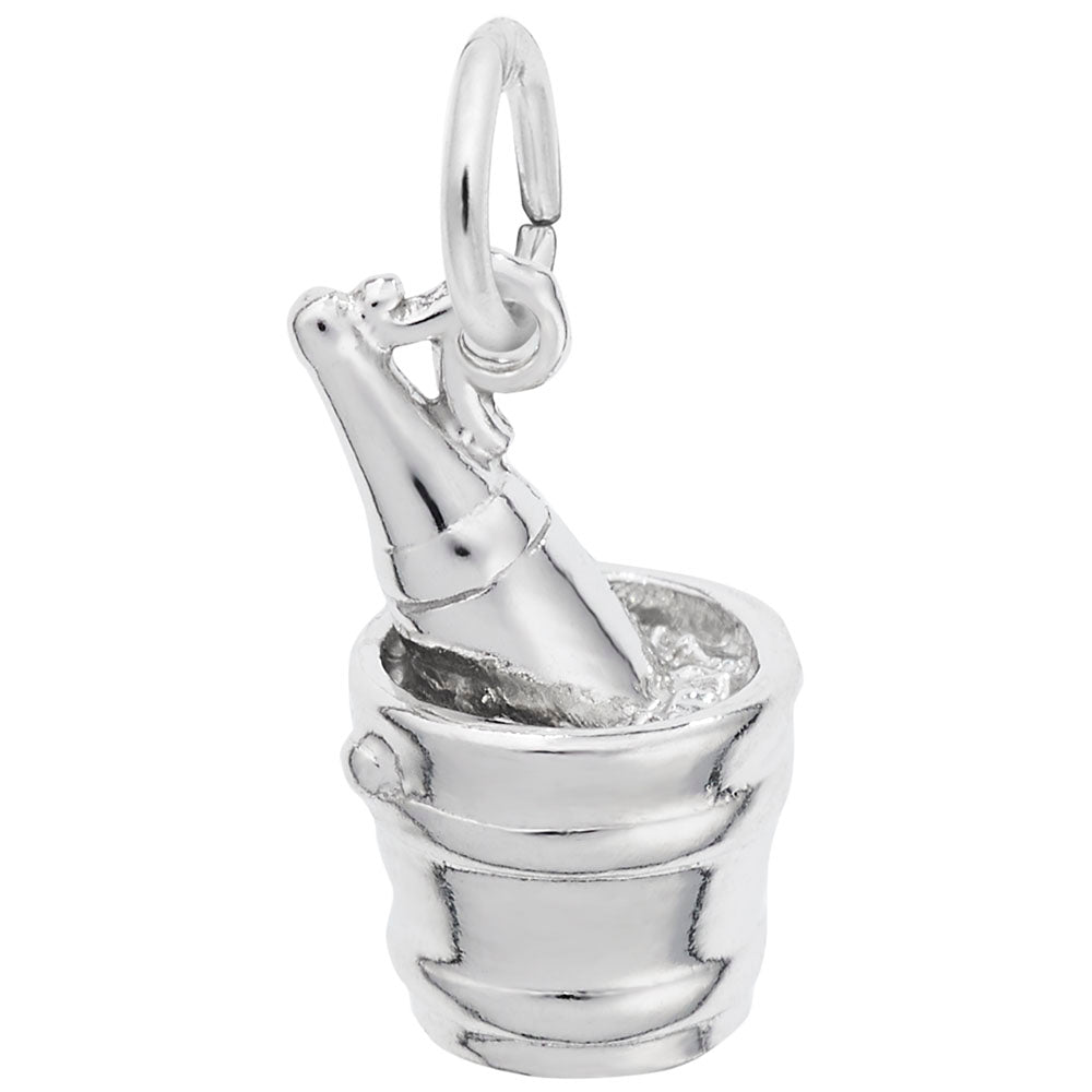 Champagne Bucket Charm for Celebrating Love and Marriage Moments 8158
