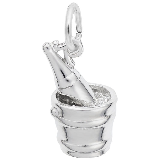 Champagne Bucket Charm for Celebrating Love and Marriage Moments 8158