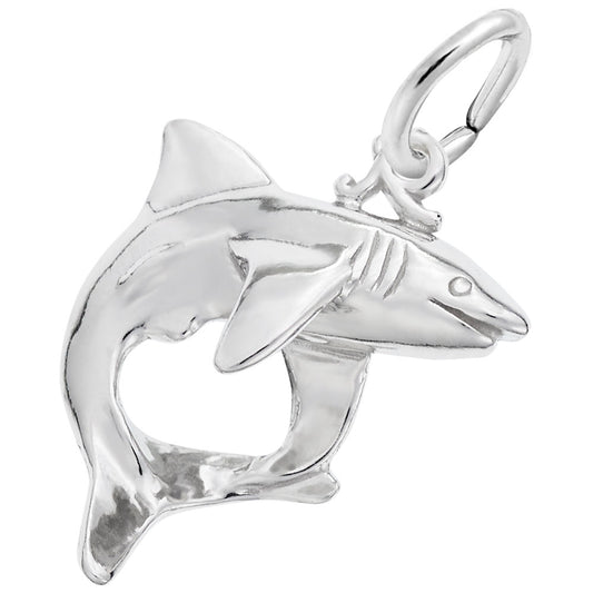 Shark Charm for Bracelets - Nautical Sea Life Jewelry Accessory 8161