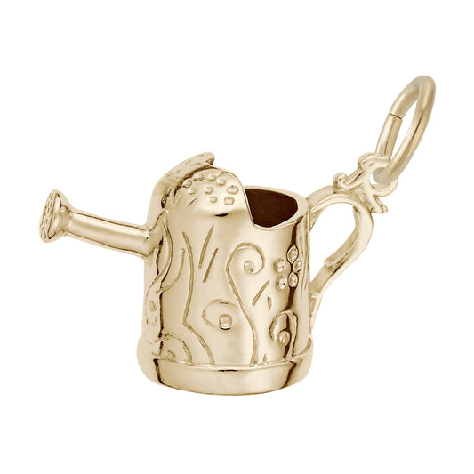 Watering Can with Swirl Decor Charm
