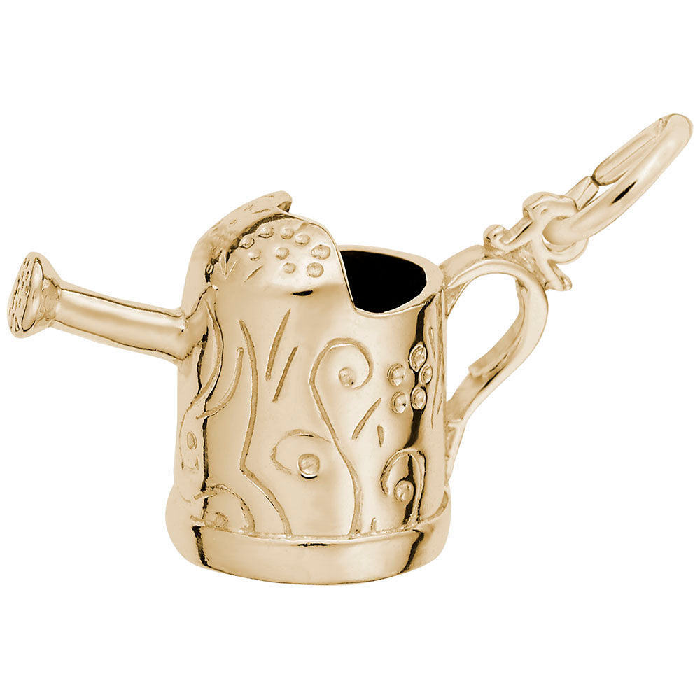 Spring Watering Can Charm with Swirl Decor for Garden Lovers 8174