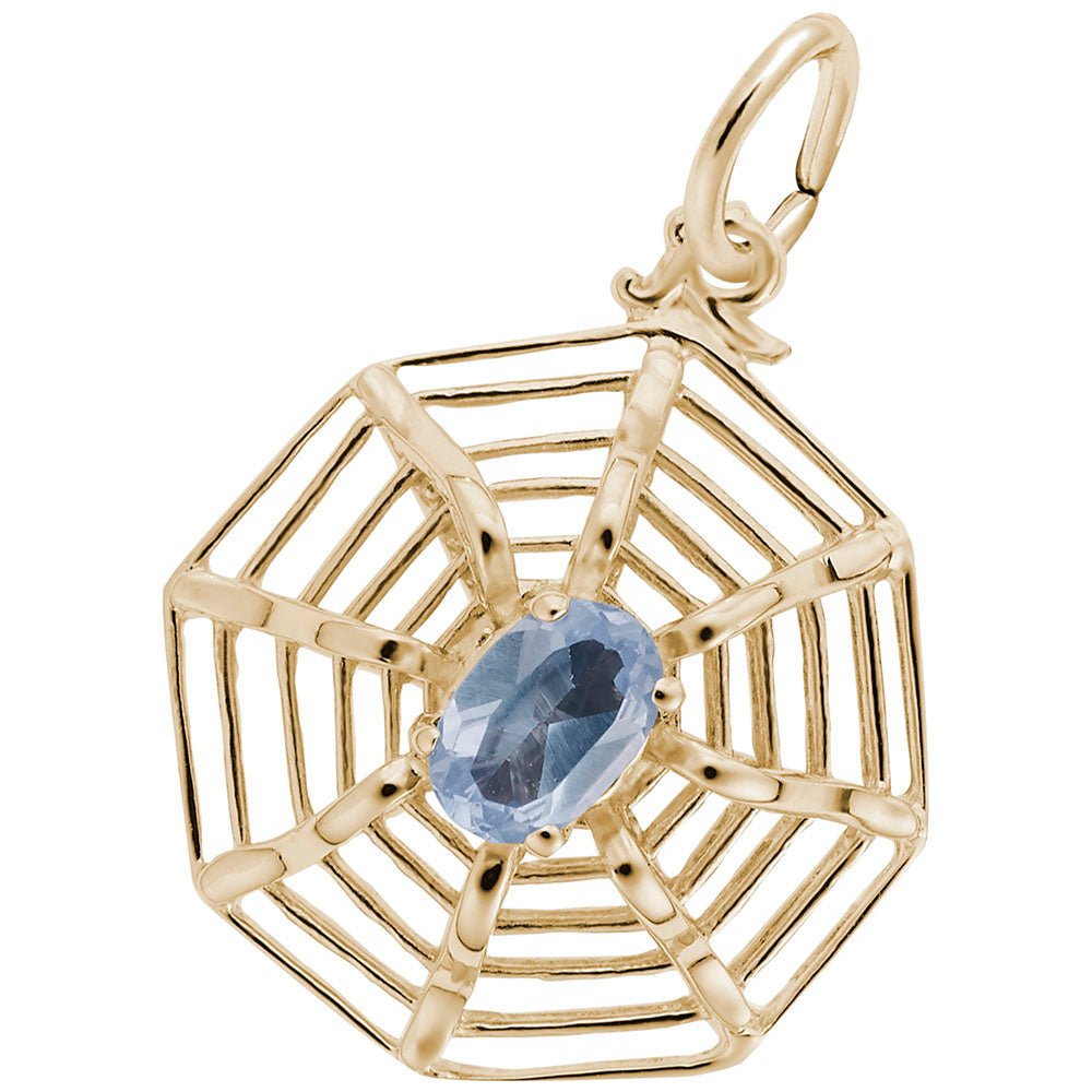 Elegant Spider Web Charm for Pet Lovers - Unique Insect Jewelry 8177