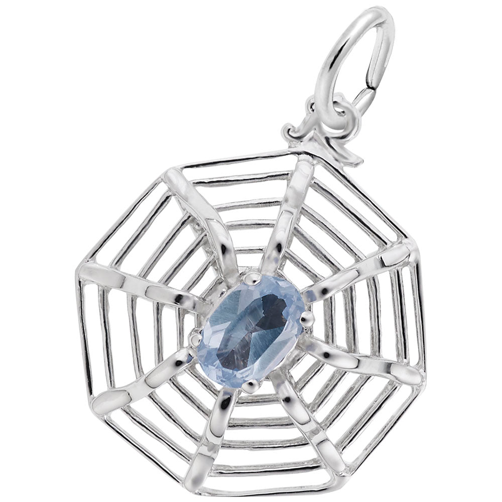 Elegant Spider Web Charm for Pet Lovers - Unique Insect Jewelry 8177