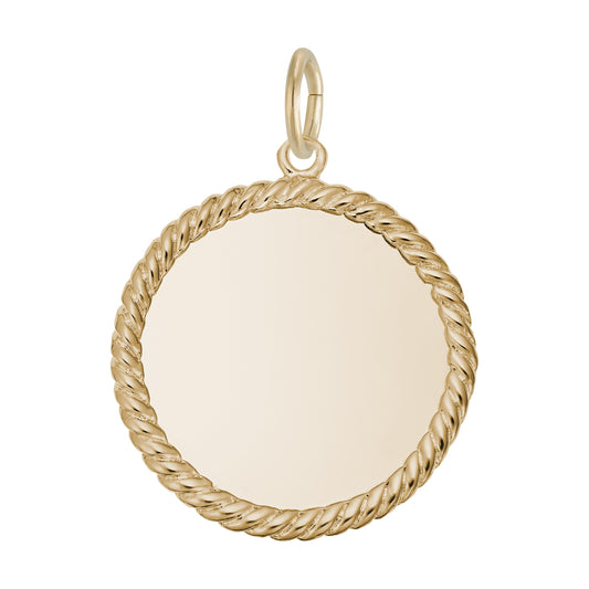 Small Rope Disc Charm