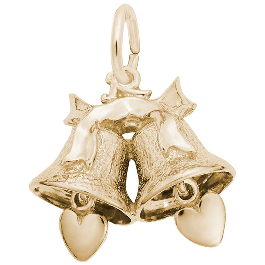 Elegant Wedding Bells Charm for Special Occasions & Celebrations 8183