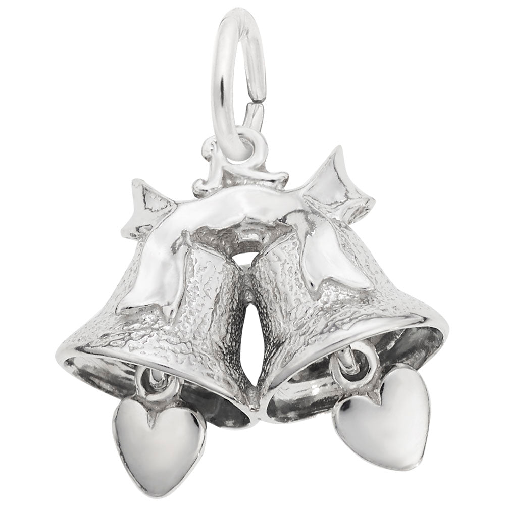 Elegant Wedding Bells Charm for Special Occasions & Celebrations 8183
