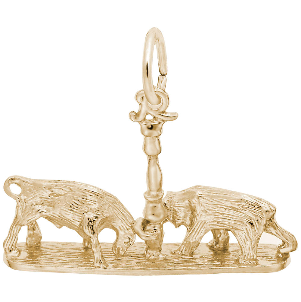 Graduation Bull & Bear Charm - Celebrate Your Achievement 8185