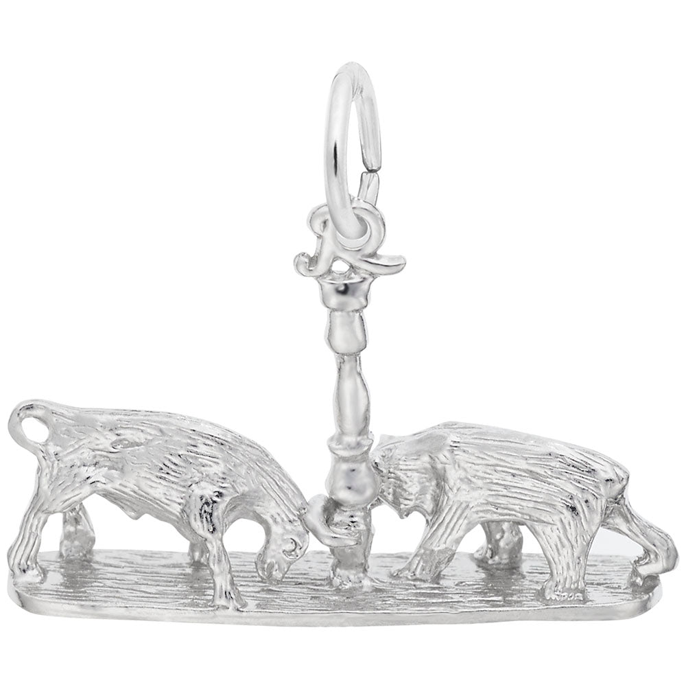 Graduation Bull & Bear Charm - Celebrate Your Achievement 8185
