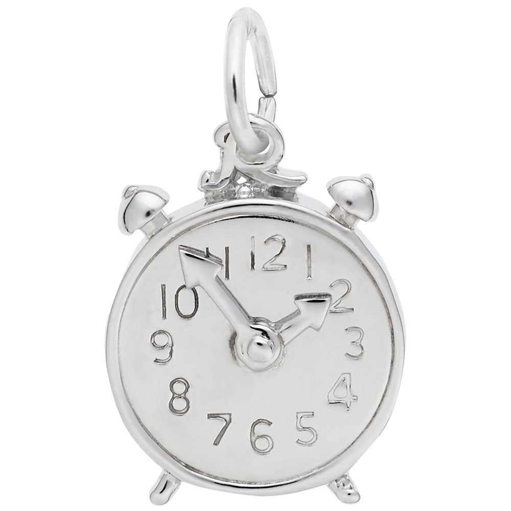 Fall Alarm Clock Charm - Timeless Autumn Jewelry for Collectors 8190