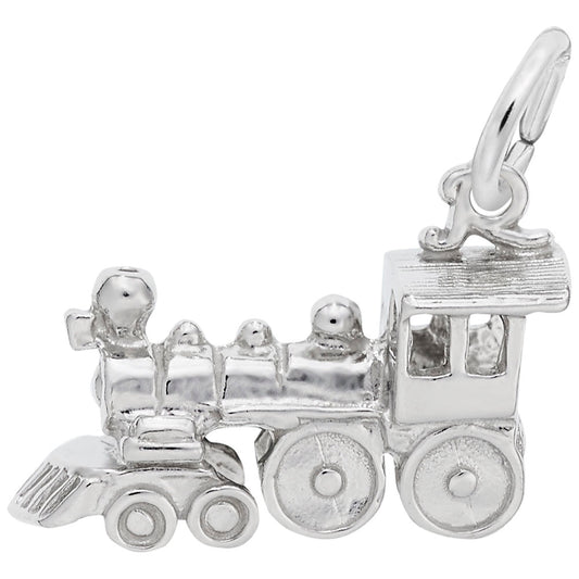 Train Engine Charm for Bracelets - Unique Transportation Jewelry 8193