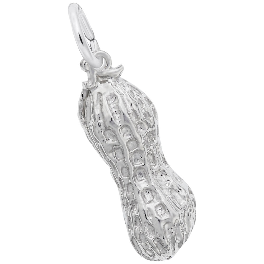 Baseball Peanut Charm - Unique Sports Jewelry for Fans & Collectors 8195