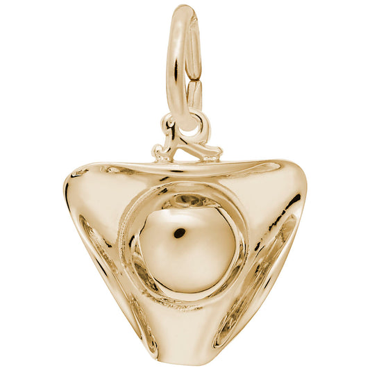 Tri-Corner Hat Charm - Historical Travel Jewelry for Collectors 8202
