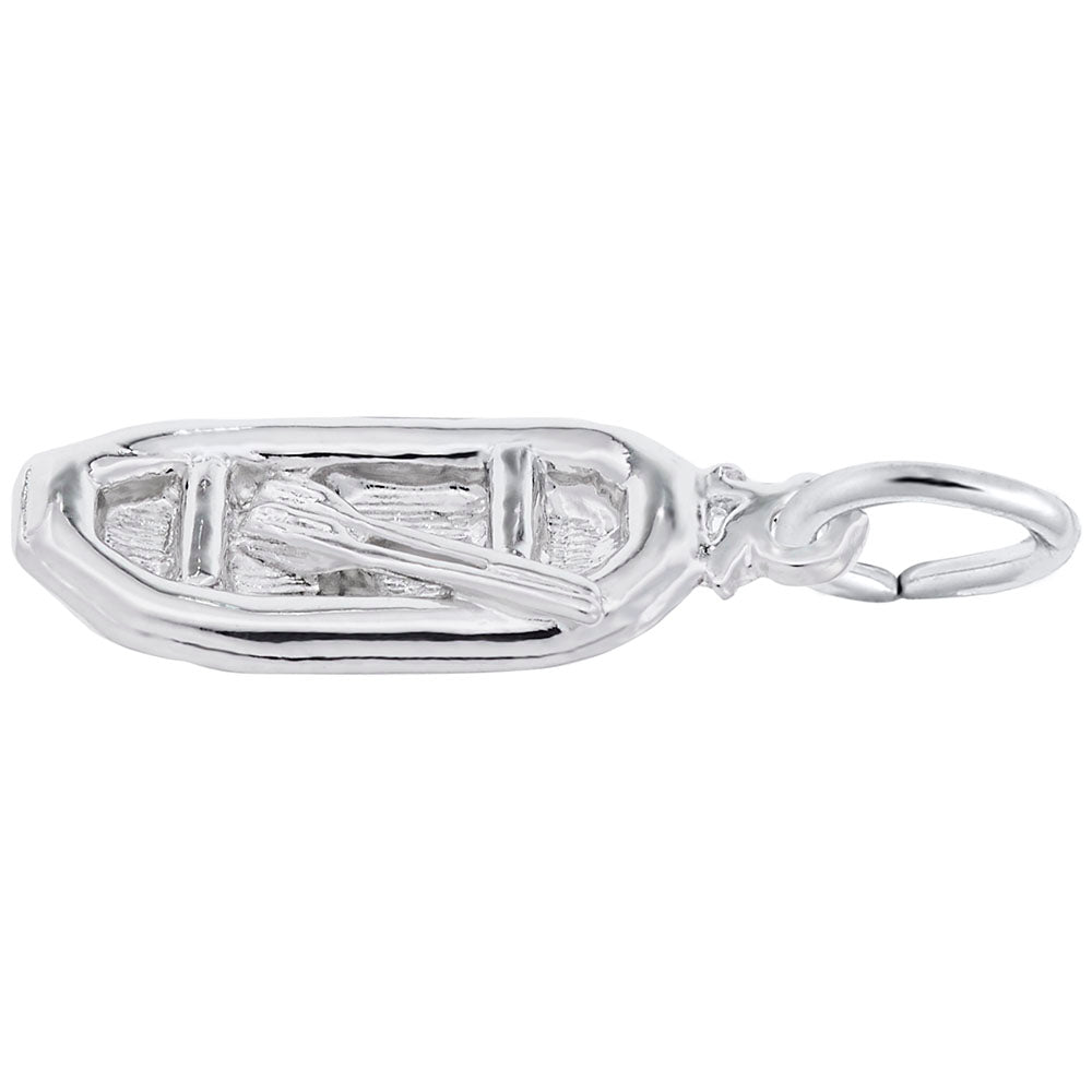 White Water Raft Charm - Nautical Adventure Jewelry for All 8204