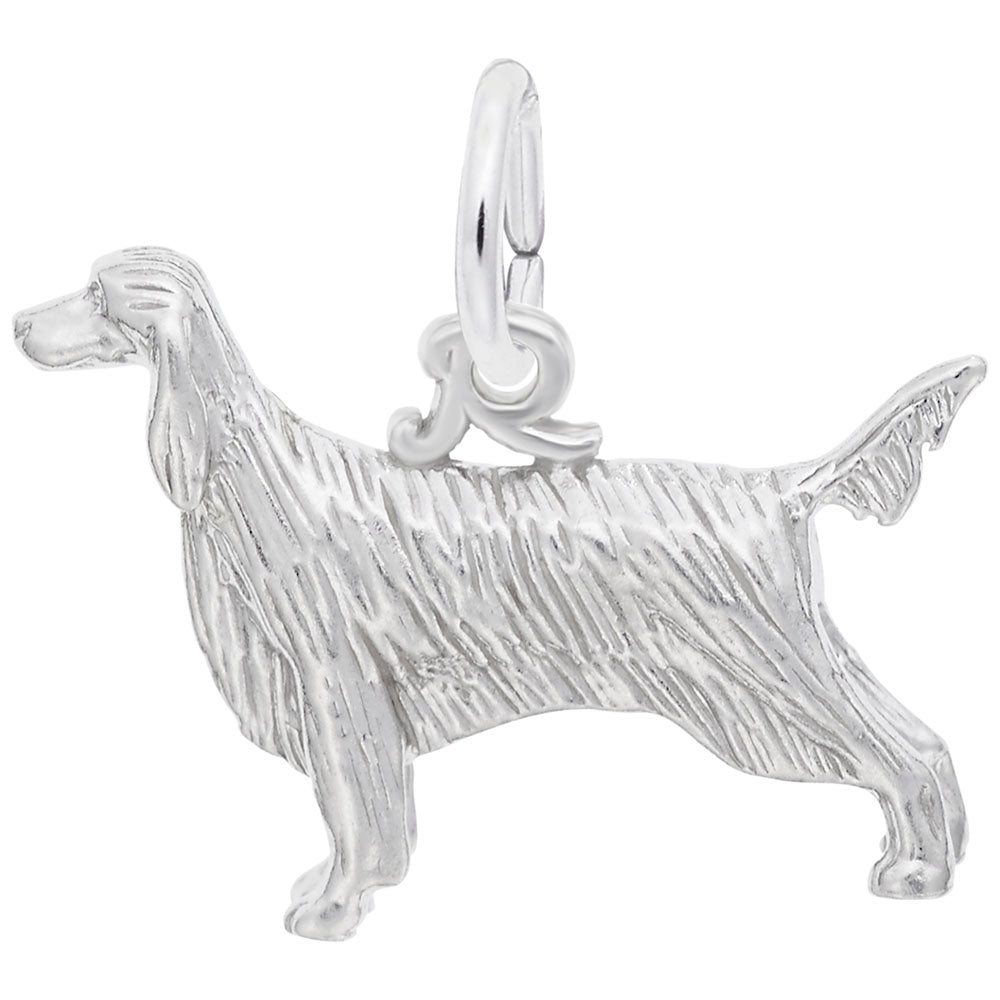 Irish Setter Dog Charm - Elegant Pet Jewelry for Dog Lovers 8223