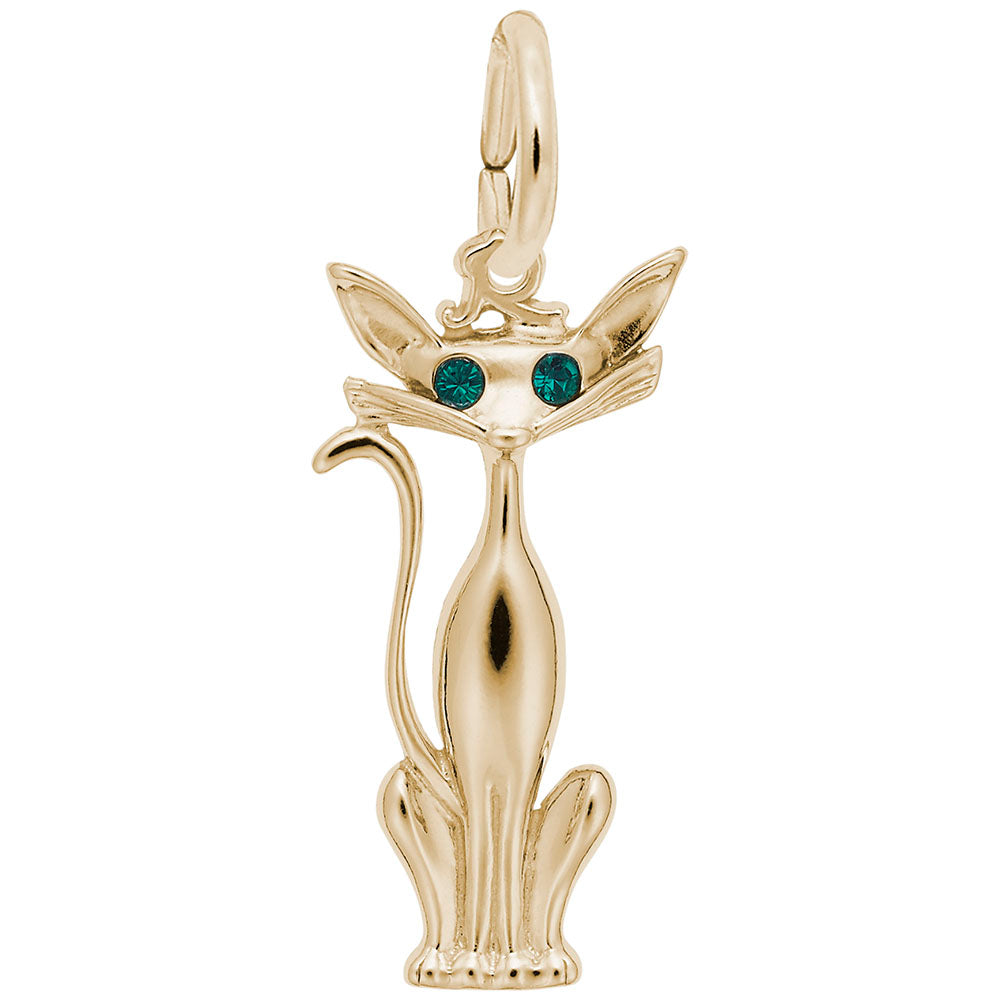 Adorable Siamese Cat Charm for Pet Lovers - Perfect Gift Idea 8224