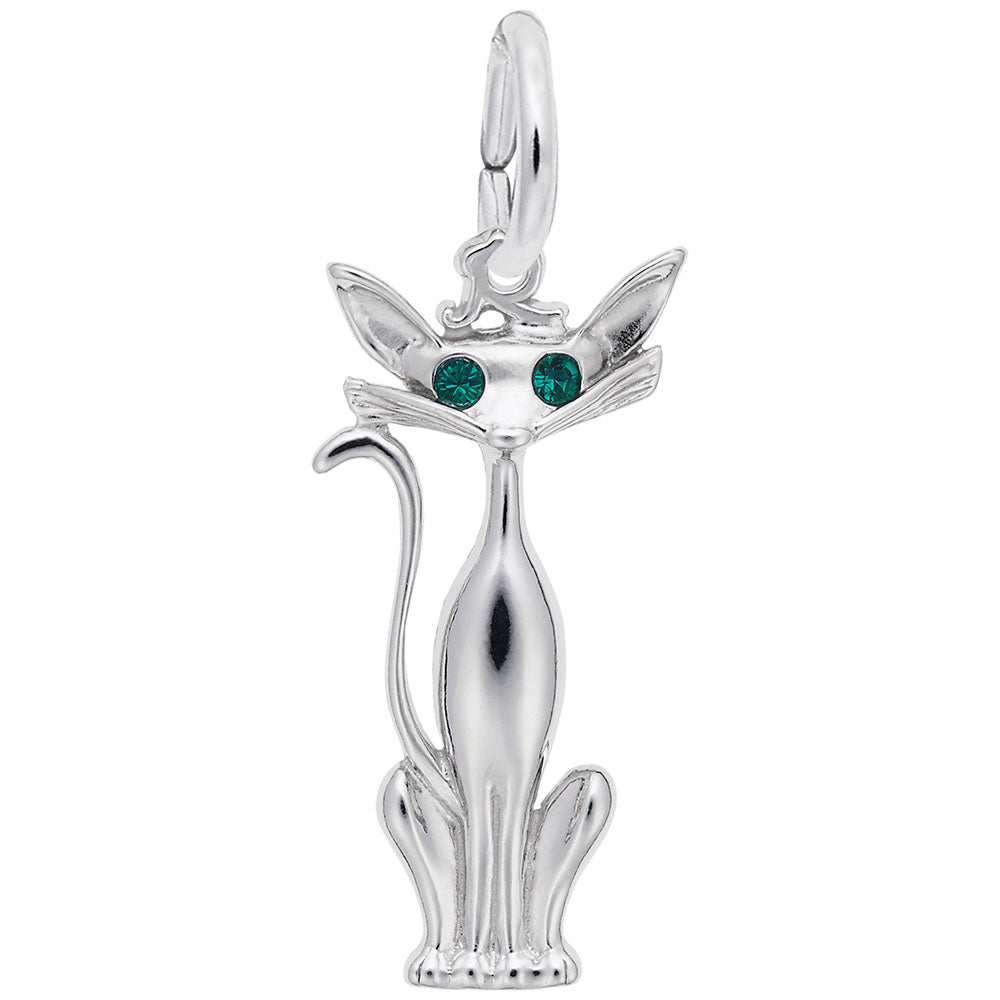 Adorable Siamese Cat Charm for Pet Lovers - Perfect Gift Idea 8224