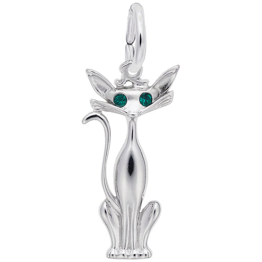 Adorable Siamese Cat Charm for Pet Lovers - Perfect Gift Idea 8224