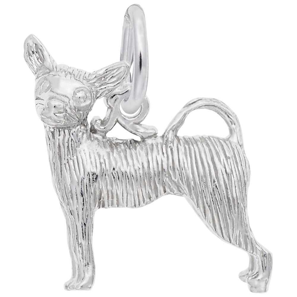 Charming Chihuahua Dog Charm - Adorable Pet Jewelry Accessory 8227