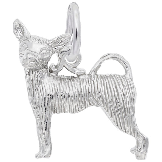 Charming Chihuahua Dog Charm - Adorable Pet Jewelry Accessory 8227