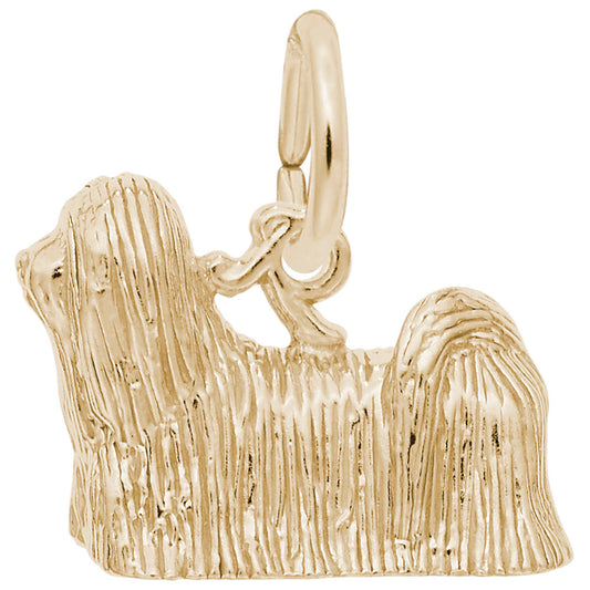 Lhasa Apso Dog Charm - Adorable Pet Jewelry for Dog Lovers 8231