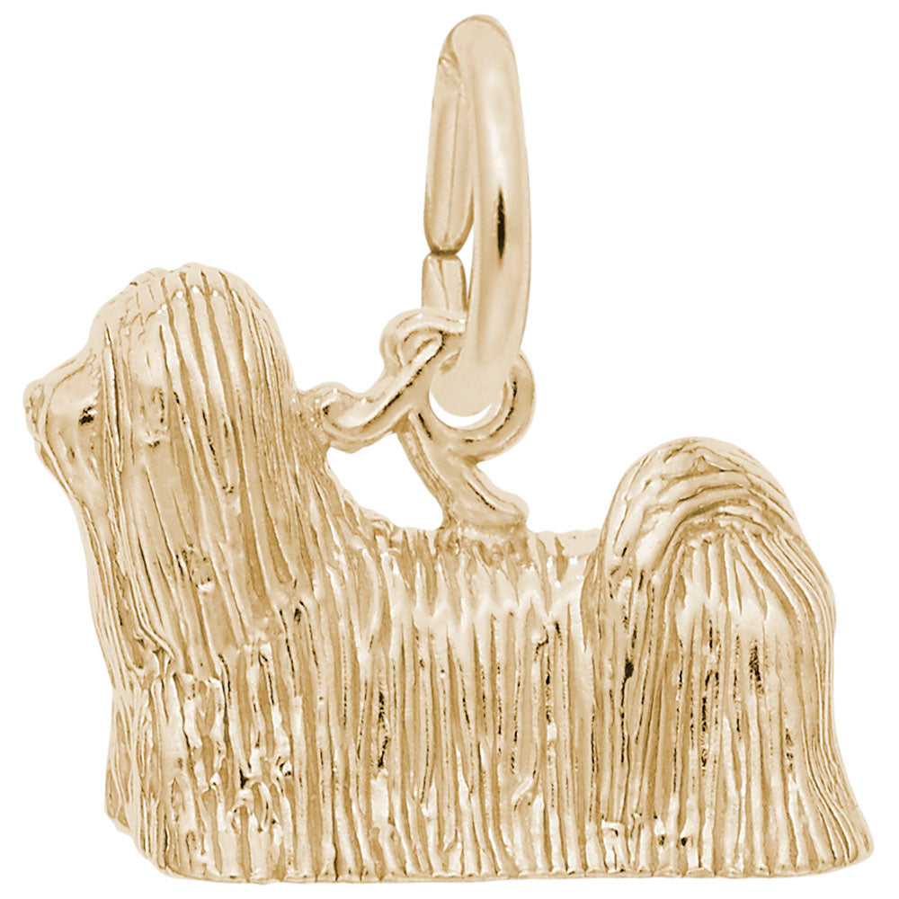 Lhasa Apso Dog Charm - Adorable Pet Jewelry for Dog Lovers 8231
