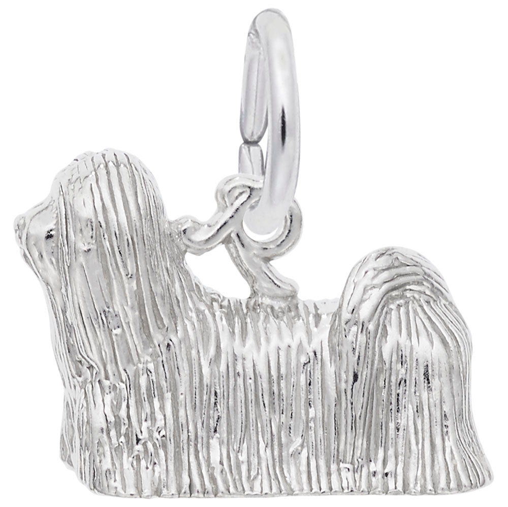 Lhasa Apso Dog Charm - Adorable Pet Jewelry for Dog Lovers 8231