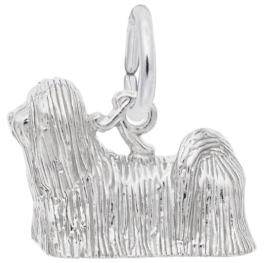 Lhasa Apso Dog Charm - Adorable Pet Jewelry for Dog Lovers 8231