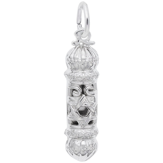 Faith Mezuzah Charm - Elegant Symbol of Belief and Protection 8238