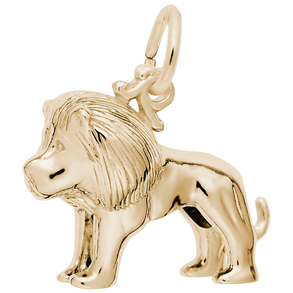 Small Lion Charm - Adorable Zoo Animal Jewelry for Pet Lovers 8242