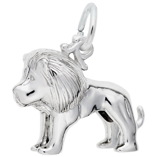 Small Lion Charm - Adorable Zoo Animal Jewelry for Pet Lovers 8242