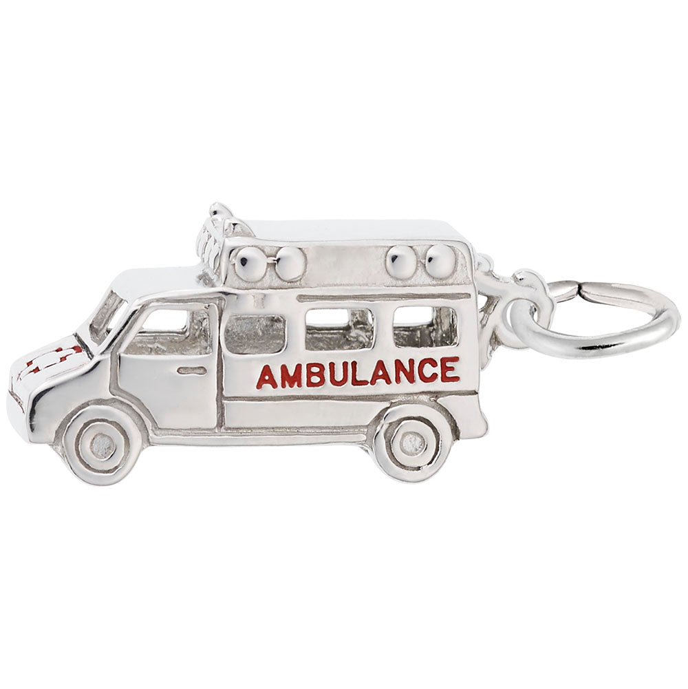 Ambulance Charm for Medical Professionals - Silver & Gold Options 8246