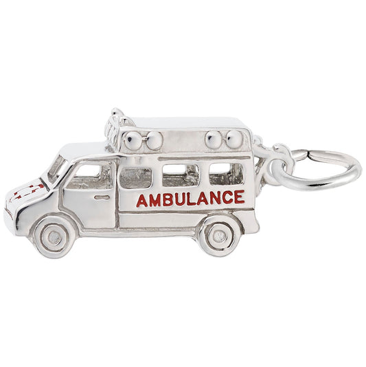 Ambulance Charm for Medical Professionals - Silver & Gold Options 8246