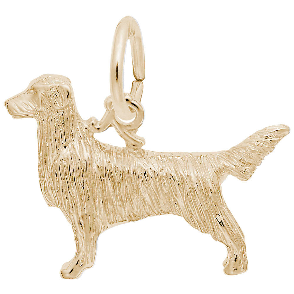Golden Retriever Dog Charm - Adorable Pet Jewelry for Dog Lovers 8247