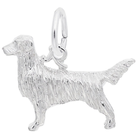 Golden Retriever Dog Charm - Adorable Pet Jewelry for Dog Lovers 8247