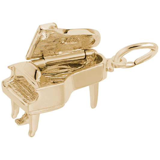 Baby Grand Piano Charm - Elegant Music Jewelry for Musicians 8252