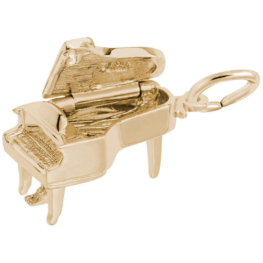 Baby Grand Piano Charm - Elegant Music Jewelry for Musicians 8252
