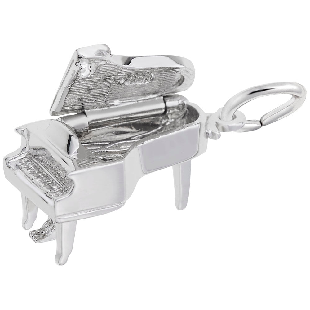 Baby Grand Piano Charm - Elegant Music Jewelry for Musicians 8252