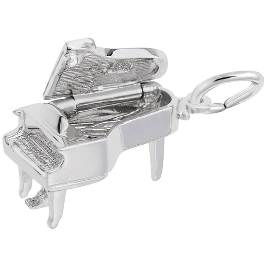 Baby Grand Piano Charm - Elegant Music Jewelry for Musicians 8252
