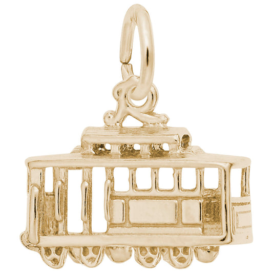 California Cable Car Charm - Travel Souvenir Jewelry Gift 8256