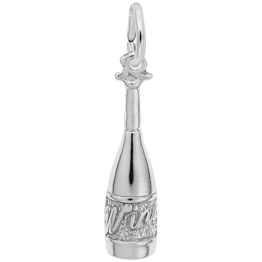 Elegant Wine Bottle Charm for Wedding Celebrations & Gifts 8258