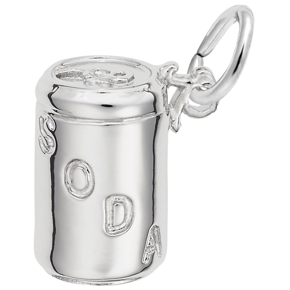 Charming Soda Can Pendant - Unique Beverage Jewelry for Collectors 8266
