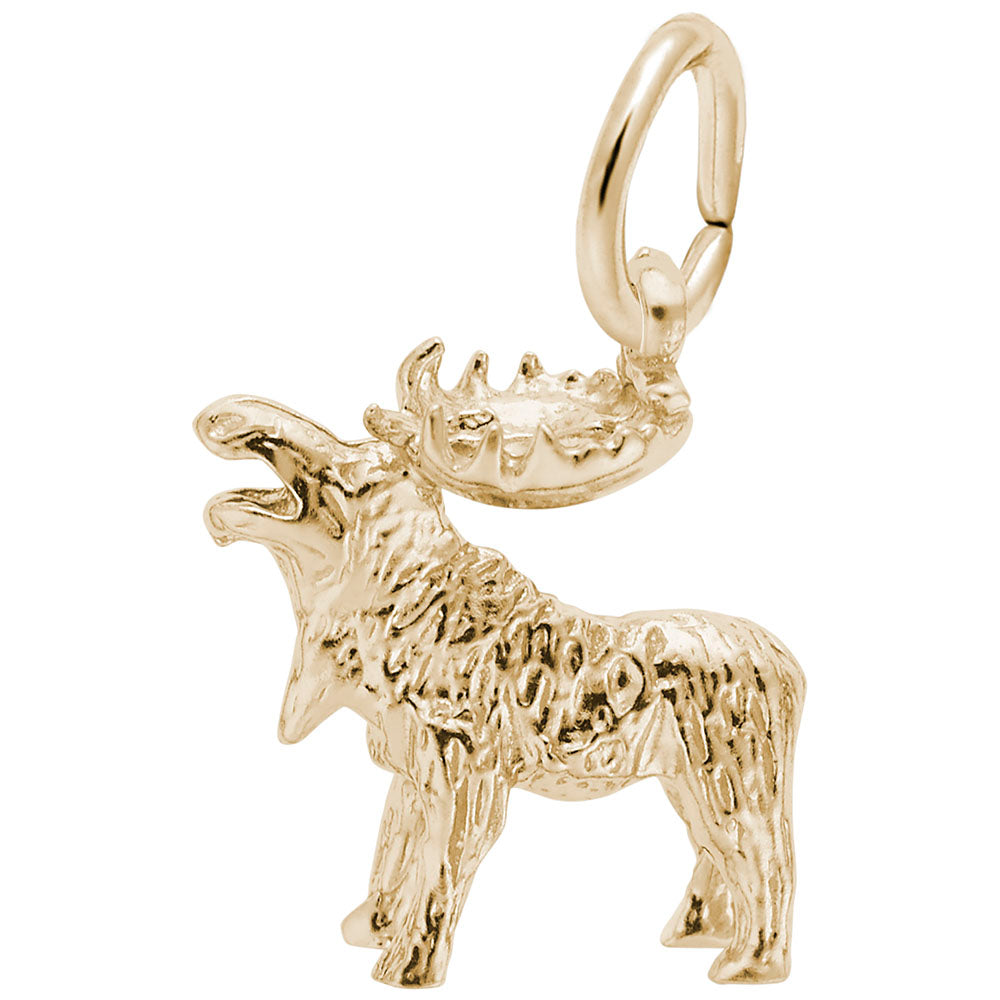 Alaska Moose Charm - Unique Travel Souvenir for Nature Lovers 8268