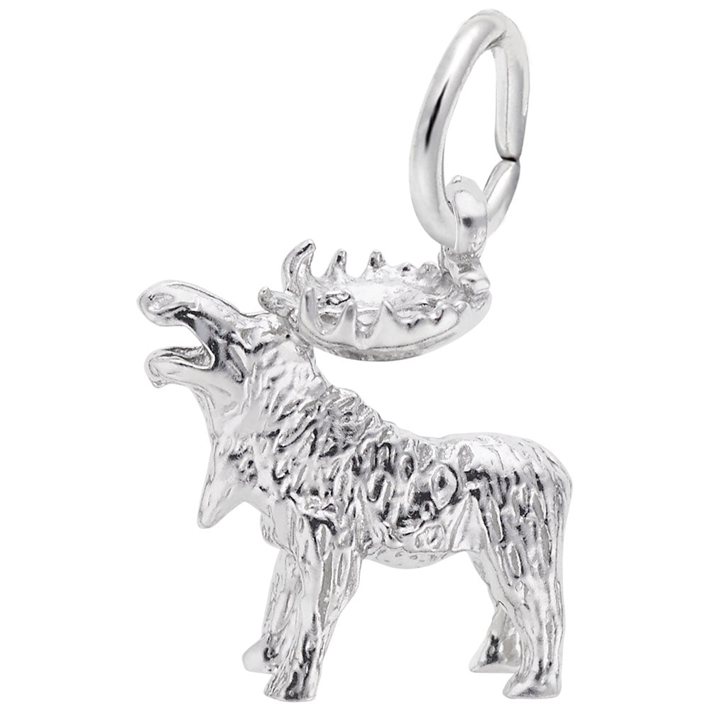 Alaska Moose Charm - Unique Travel Souvenir for Nature Lovers 8268