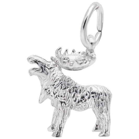 Alaska Moose Charm - Unique Travel Souvenir for Nature Lovers 8268