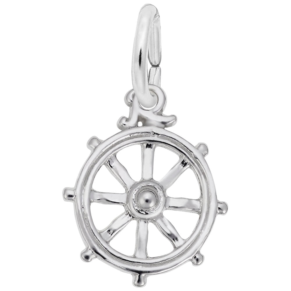 Ships Wheel Charm for Nautical Jewelry - Perfect Gift for Sailors 8270