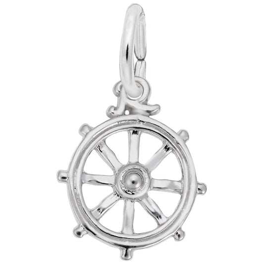 Ships Wheel Charm for Nautical Jewelry - Perfect Gift for Sailors 8270