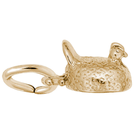 Charming Farm Chicken Charm - Perfect for Animal Lovers 8271