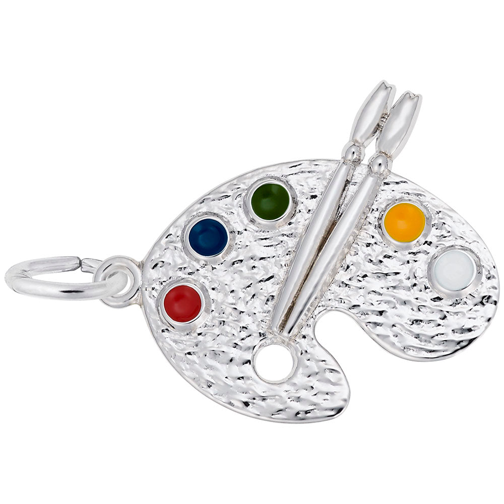 Artist Palette Charm - Unique Jewelry for Art Lovers & Creatives 8272