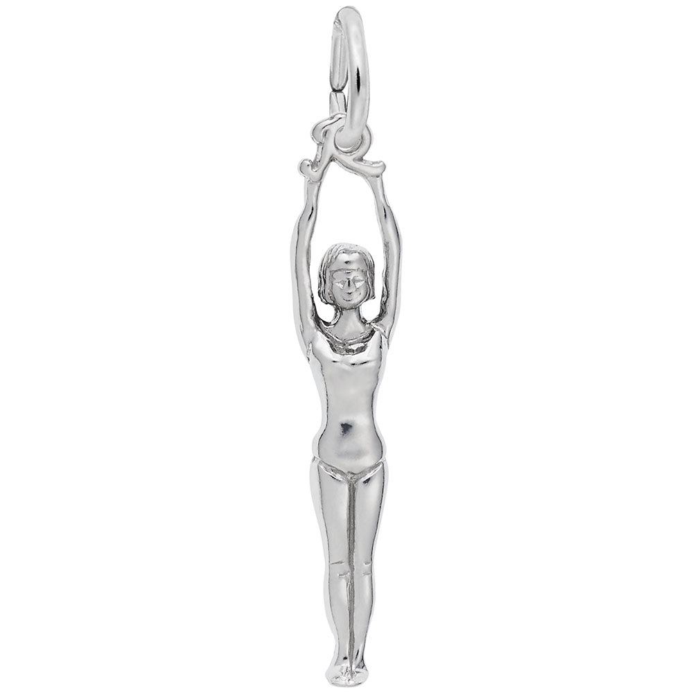 Elegant Gymnast Charm for Sports Jewelry - Perfect Gift Idea 8276