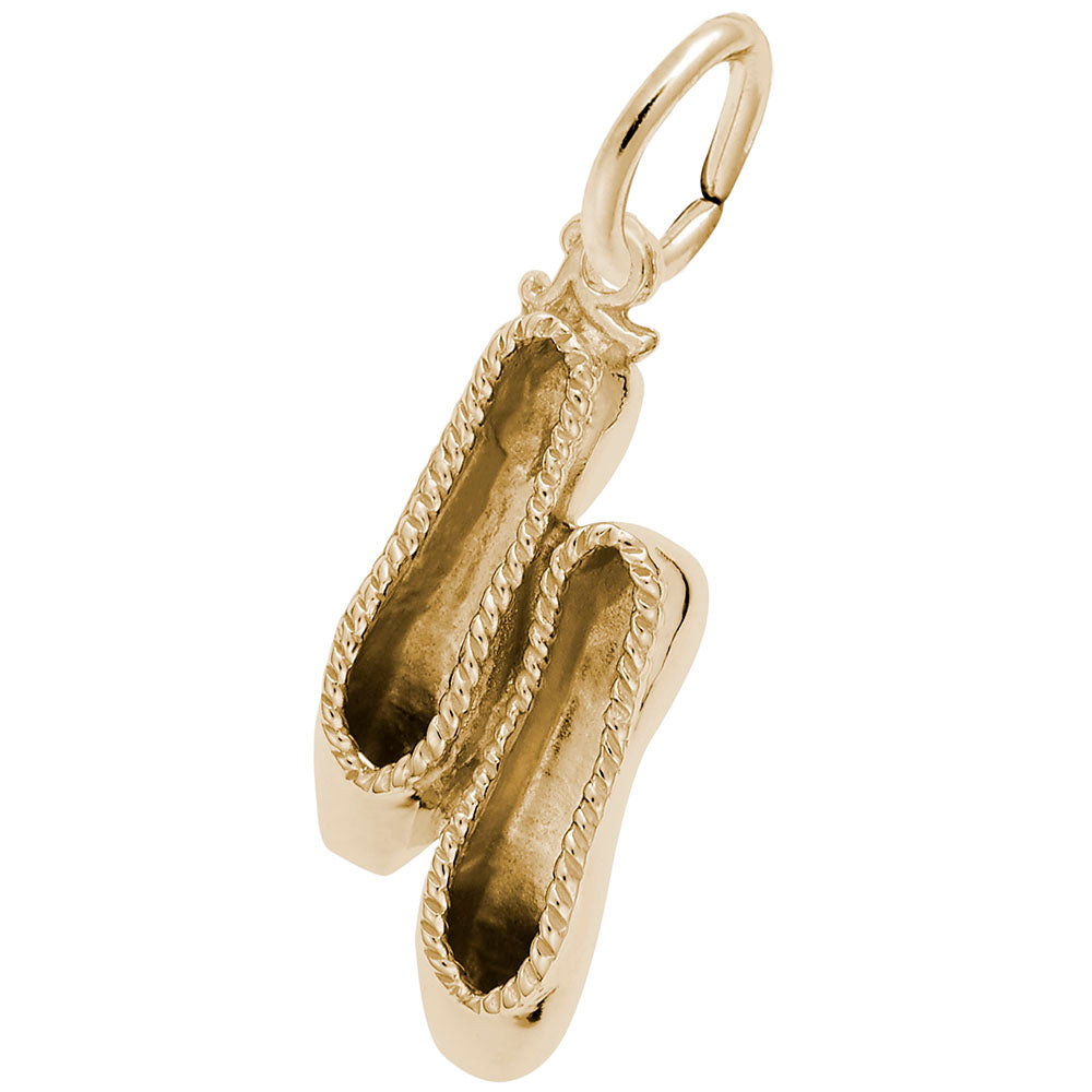Small Ballet Slippers Charm - Perfect Gift for Dance Lovers 8286